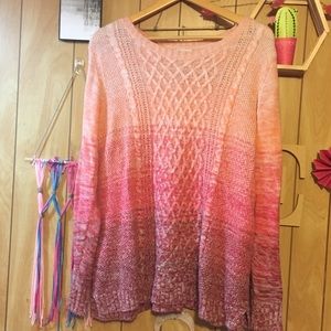 Like new ombré dip dyed sweater
